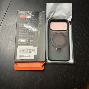 iPhone 17 pro 6.3 black TORRAS Ostand Q3 Spin Magsafe Rotatable stand case cover